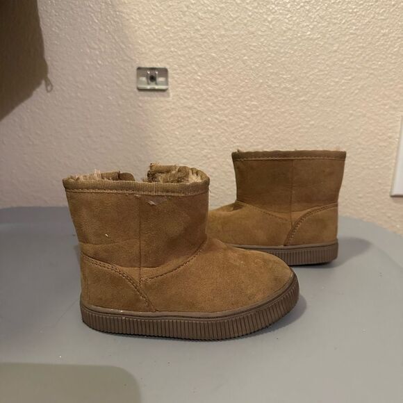 Cat & Jack Girl Tan Booties Size 7 - Picture 1 of 6